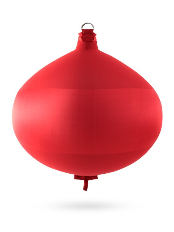Pare-battage sphérique S120 en textile rouge FENDERTEX®