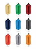 Pare-battages tubulaires T73 en textile de différents coloris FENDERTEX®