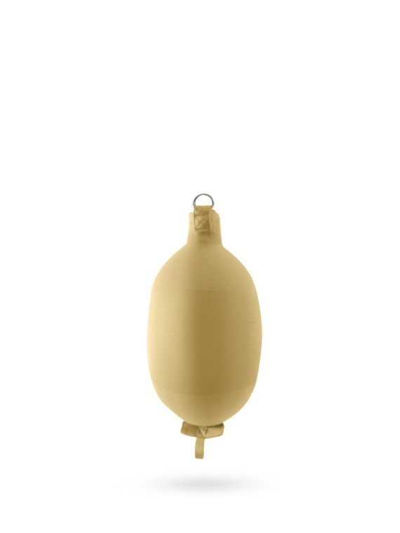 Pare-battage cylindrique C52 en textile beige FENDERTEX®