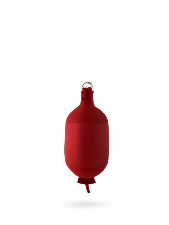 Pare-battage cylindrique C52 en textile bordeaux FENDERTEX®