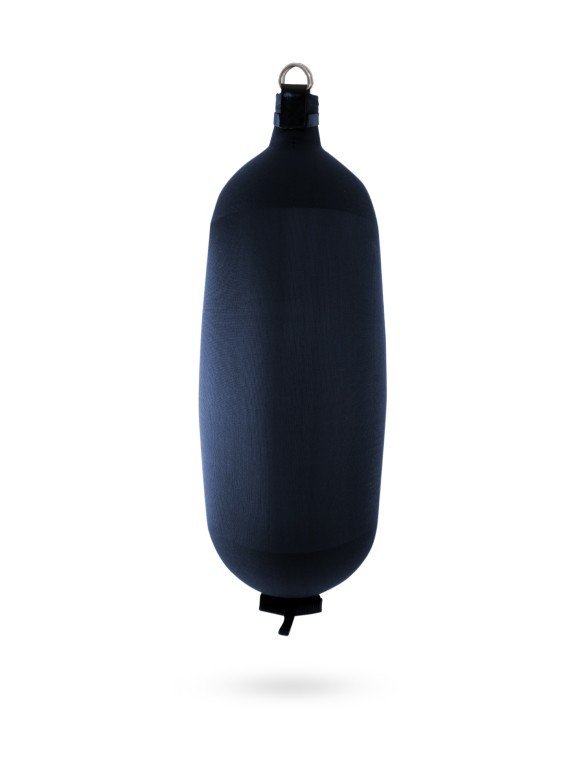 Pare-battage cylindrique C145 en textile bleu FENDERTEX®