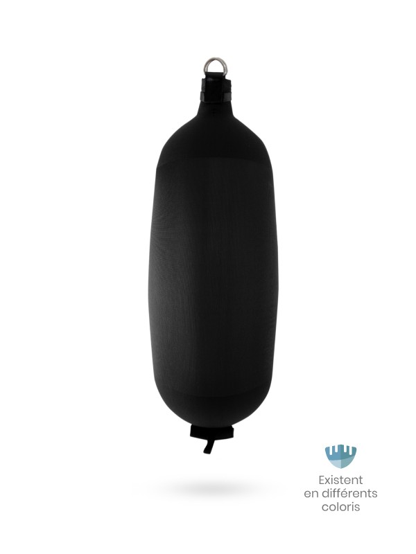 Pare-battage cylindrique C145 en textile noir FENDERTEX®