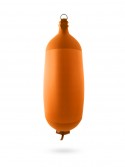 Pare-battage cylindrique C145 en textile orange FENDERTEX®