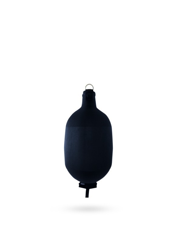 Pare-battage cylindrique C52 en textile bleu FENDERTEX®