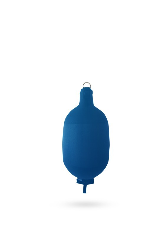 Pare-battage cylindrique C52 en textile bleu royal FENDERTEX®