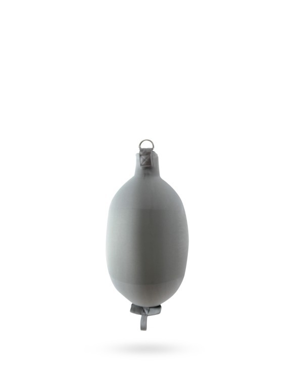 Pare-battage cylindrique C52 en textile gris FENDERTEX®